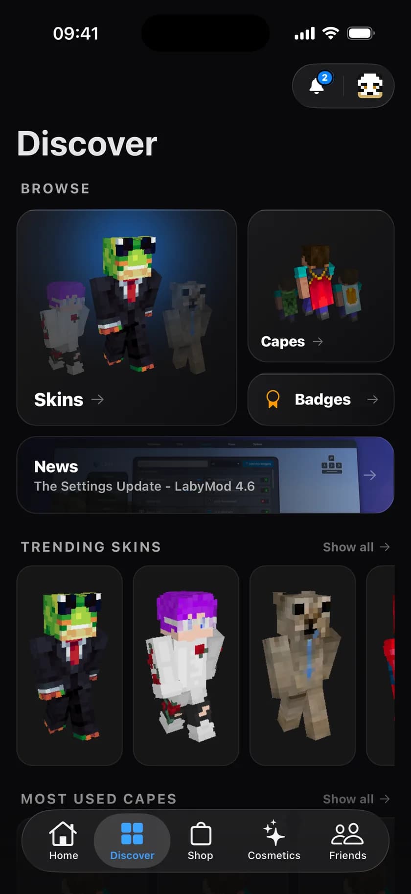 LabyMod App – Discover