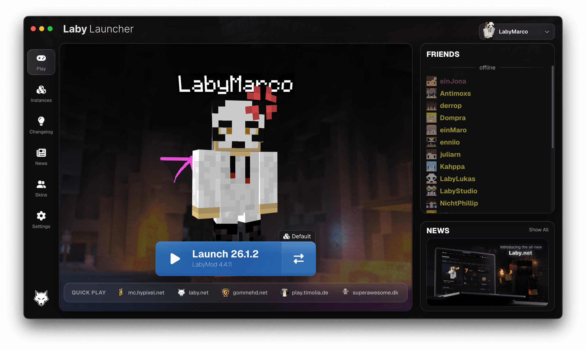 Laby Launcher